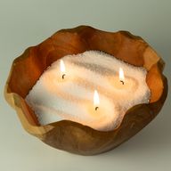 Fragranced Candle Sand - Taupe Orange - Cobalt - 300g