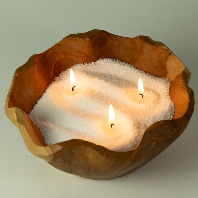 Fragranced Candle Sand - Taupe Orange - Cobalt - 300g
