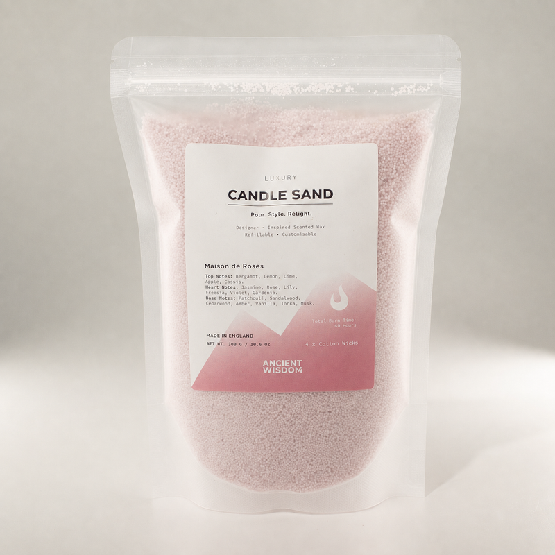 Fragranced Candle Sand - Dusty Rose - Maison de Roses - 300g