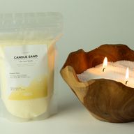 Fragranced Candle Sand - Warm Honey - Blush Bloom - 300g
