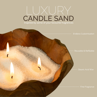 Fragranced Candle Sand - Cream - Regent Polo - 300g