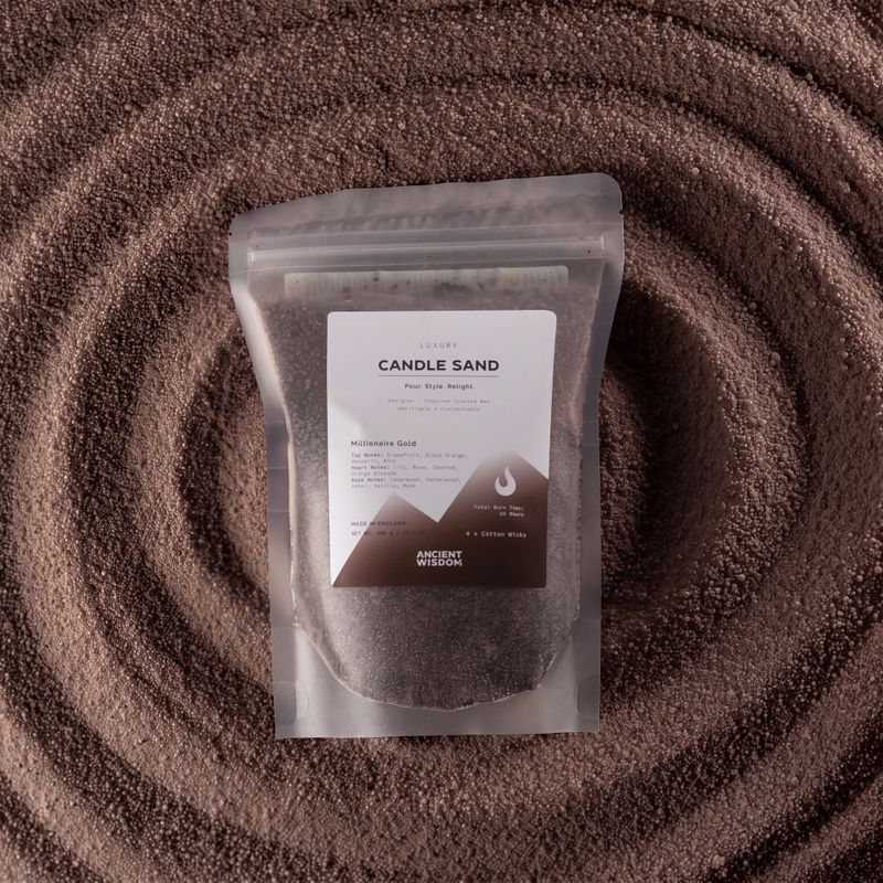 Scented Candle Sand - Starter of 44 Packs and Stand