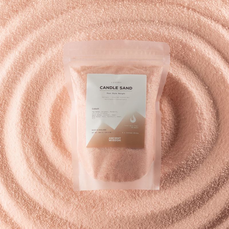 Scented Candle Sand - Starter of 44 Packs and Stand