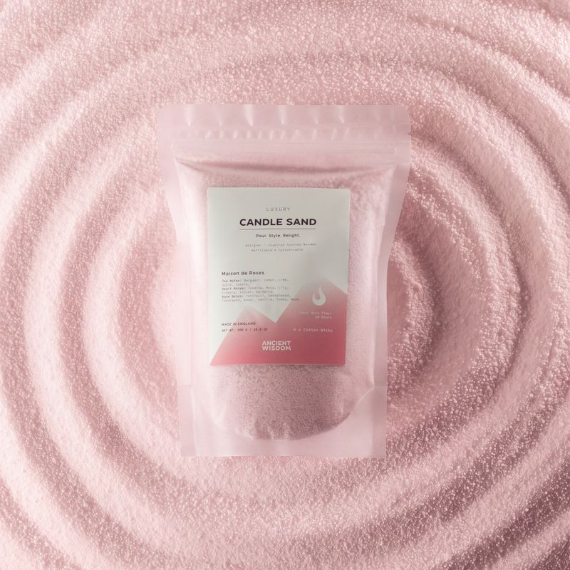 Scented Candle Sand - Starter of 44 Packs and Stand