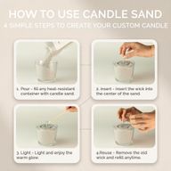 Fragranced Candle Sand - Taupe Orange - Cobalt - 300g