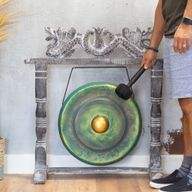 Medium Gong in Stand - 50cm - Greenwash