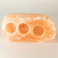 Natural Salt Candle Holder - 3 holes