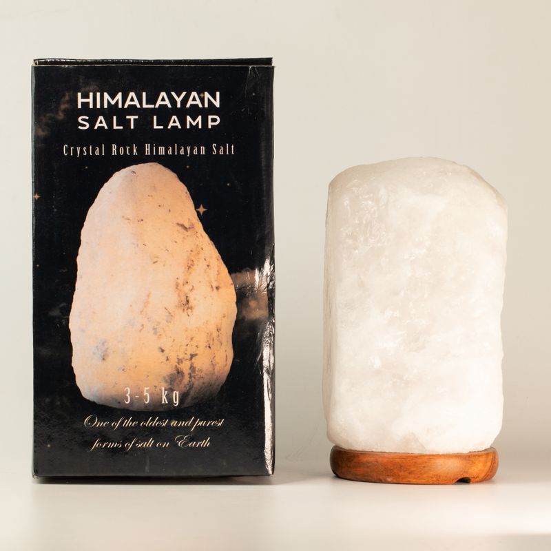 Crystal Rock Himalayan Salt Lamp - & Base apx 3-5kg