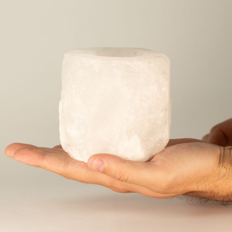 Crystal Rock Himalayan Salt Candle Holder 600-800g