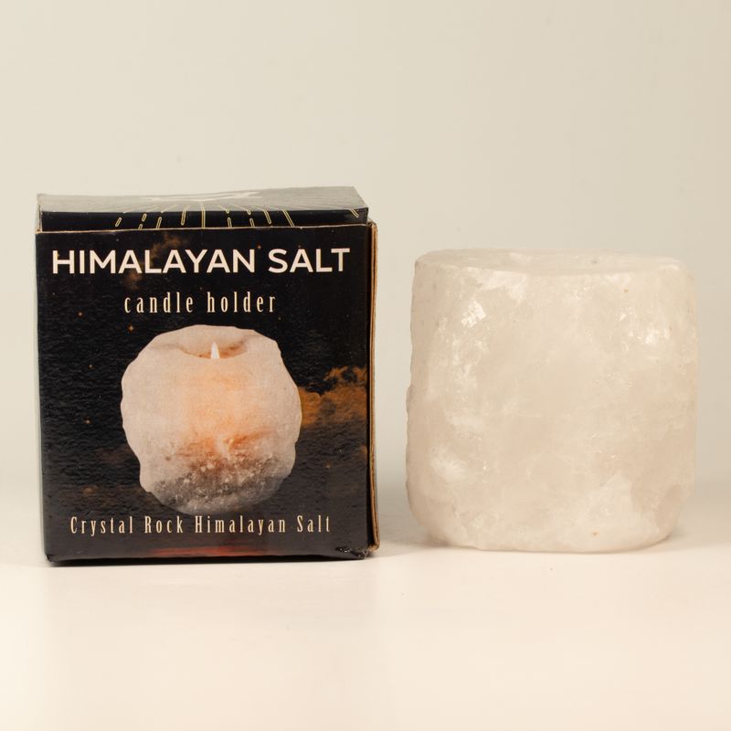 Crystal Rock Himalayan Salt Candle Holder 600-800g
