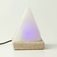 Quality USB Pyramid WHITE Salt Lamp - 9 cm (multi)