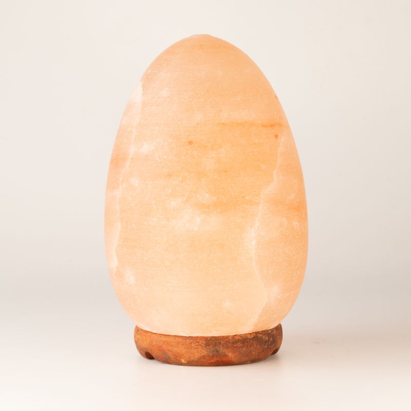 Salt Lamp Egg - Wooden Base