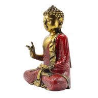 Red & Gold Buddha - Extra Large 30cm - Abhaya Mudra (No Fear)