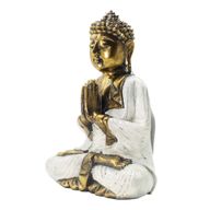 White & Gold Buddha - Extra Large 30cm - Namaste (Welcome)
