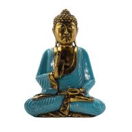 Teal & Gold Buddha - Extra Large 40cm - Vitarka Mudra (Wisdom)