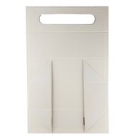 Flat Pack Gift Box - Wine Box Shape  (33.5x10x10.5cm) - White