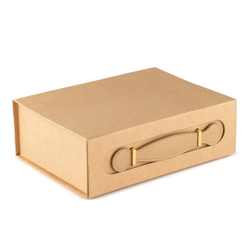 Flat Pack Gift Box - Med Hamper (24x18.2x8cm) - Brown Craft