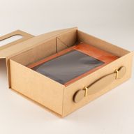 Flat Pack Gift Box - Med Hamper (24x18.2x8cm) - Brown Craft