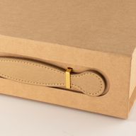 Flat Pack Gift Box - Med Hamper (24x18.2x8cm) - Brown Craft
