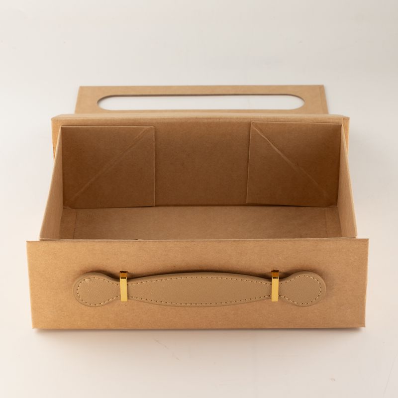Flat Pack Gift Box - Med Hamper (24x18.2x8cm) - Brown Craft