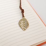 Intention Note Book - LCD Wipe Screen - Orange Leather Effect - Brass Leaf - 80 Leafs