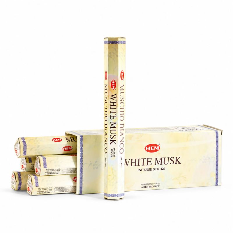 HEM Hexaganal Incence - White Musk