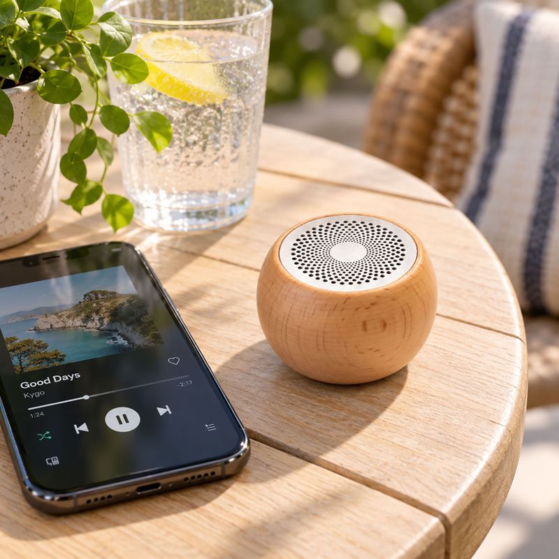 Wooden Mandela Effect Mini Speaker