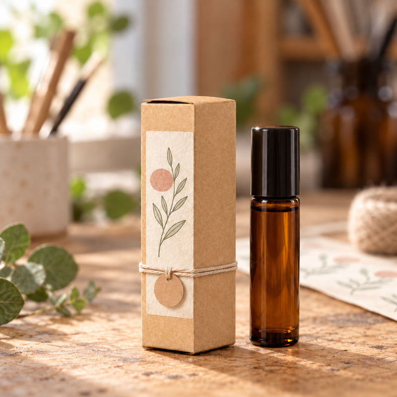 Box for 10ml Roll On Bottle - Brown