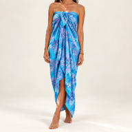 Bali Block Print Sarong - Tropical