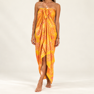 Bali Block Print Sarong - Tropical
