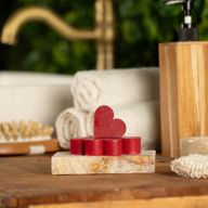Heart Guest Soaps - Raspberry