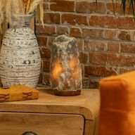 Grey Himalayan Natural Salt Lamp - 3-5kg