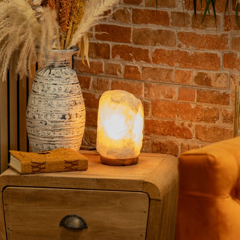 Crystal Rock Himalayan Salt Lamp - & Base apx 3-5kg