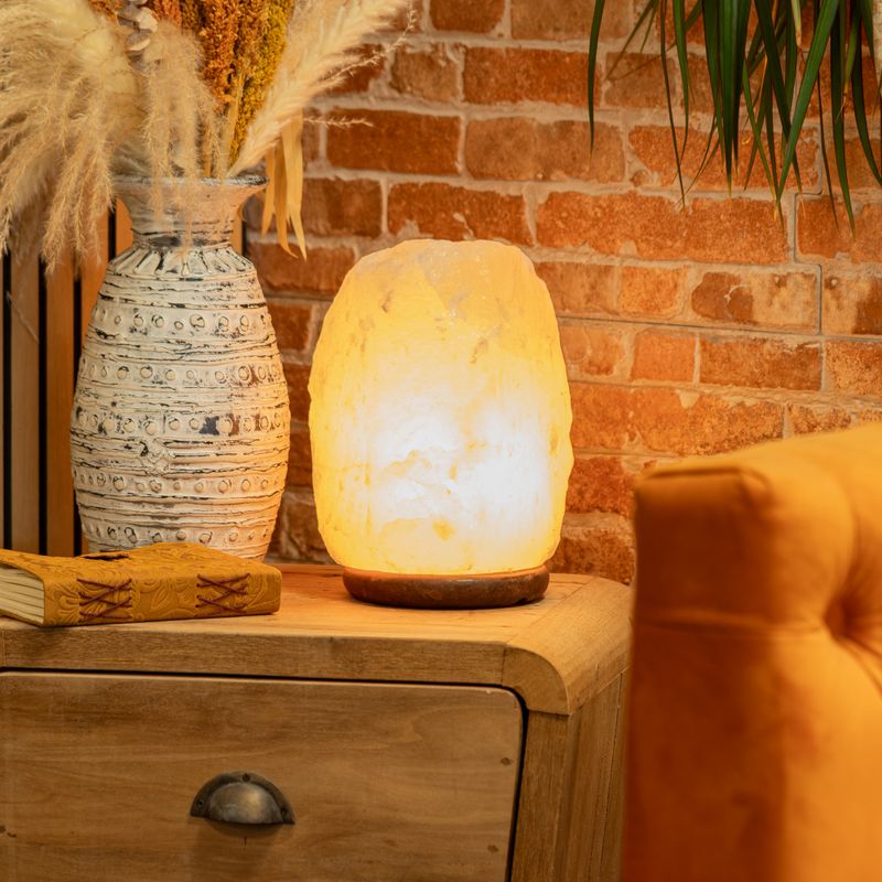 Crystal Rock Himalayan Salt Lamp - & Base apx 8-10kg