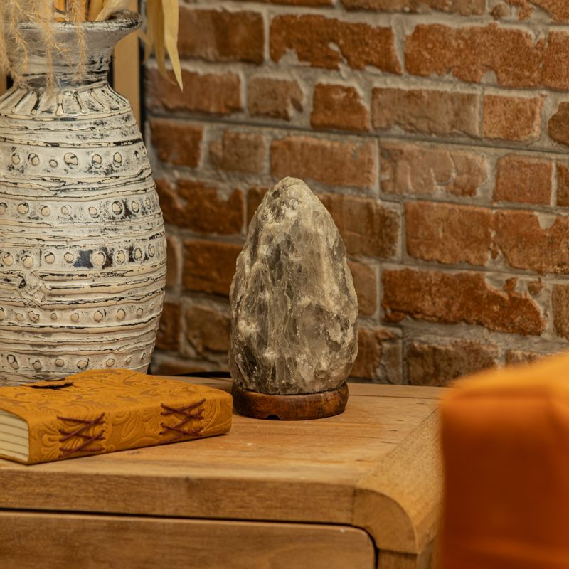 Grey Himalayan Salt Lamp - 1.5 - 2kg