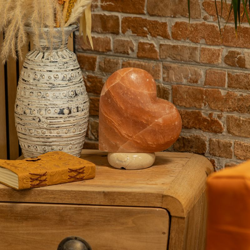 Crafted Salt lamp - Heart