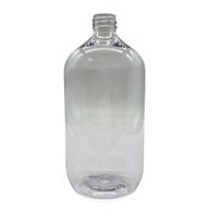 Clear Plastic Boston Bottle - 1000ml