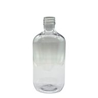Clear Plastic Boston Bottle - 500ml