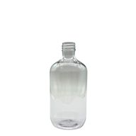 Clear Plastic Boston Bottle - 250ml