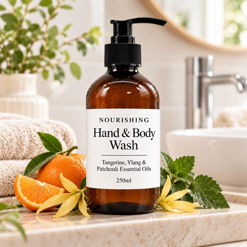 White Label Tangerine, Ylang & Patchouli Hand & Body Wash 250ml