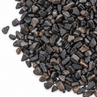 Black Tourmaline Gemstone Chips Bulk - 1KG