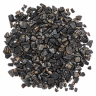 Black Tourmaline Gemstone Chips Bulk - 1KG