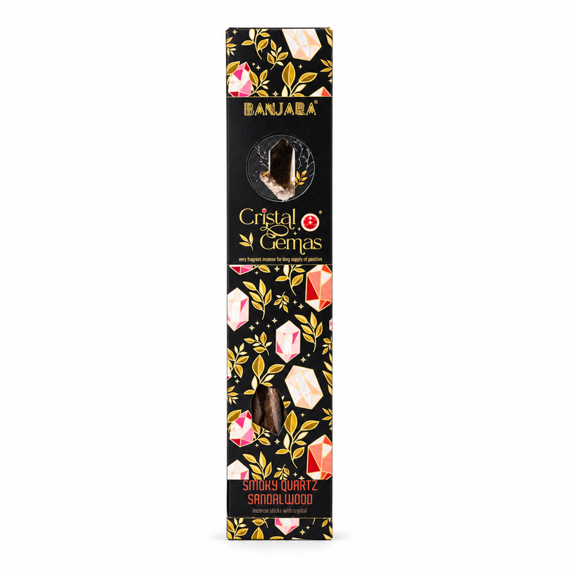 Banjara Cristal Gemas - Smoky Quartz Sandalwood