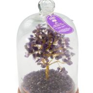Gemstone Dome Garden - Amythist & LED lights - 200 chipstones