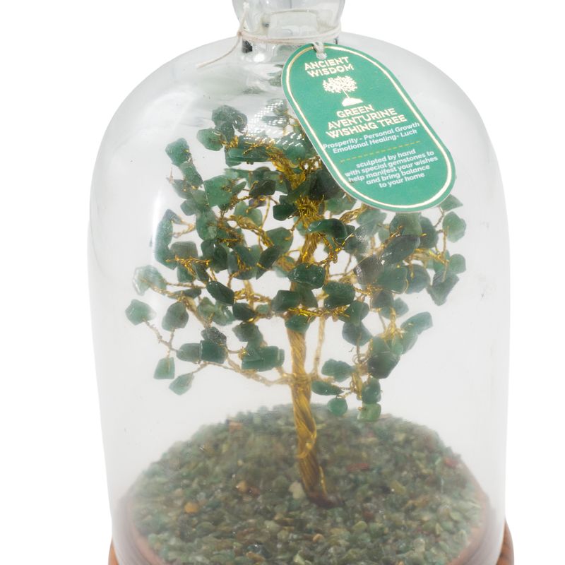 Gemstone Dome Garden - Green Adventurine & LED lights - 200 chipstones