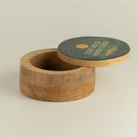 Round Enamelled Box  - Stay Wild Moon Child
