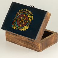 Medium Enamelled Box  - Compass of Life