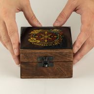 Small Enamelled Box -  Compass of Life