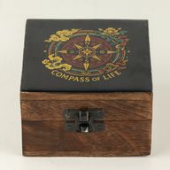 Small Enamelled Box -  Compass of Life
