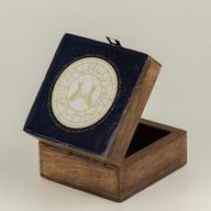 Small Enamelled Box -  Gemini
